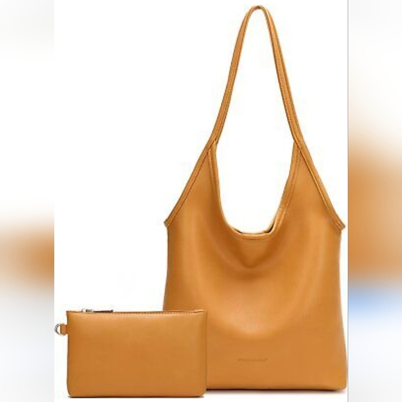 Montana West Handbags - Montana West Women's tan Slouchy Hobo Bag with detachable inside pouch. NWT